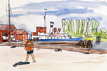 Constantin am Hafen von Femö